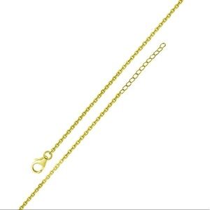 Silver 925 Gold Plated Adjustable Rope Slider Chain